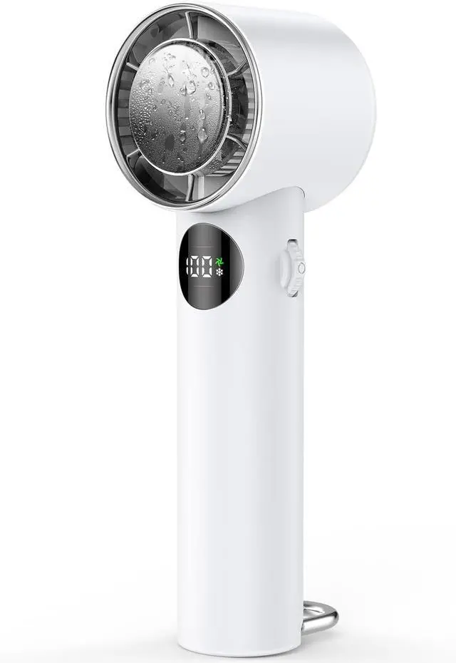 Main image of Uzziah 3-in-1 Instant Cooling Fan, 6800mAh, 100 Stepless Airflow, Peltier Cooling, White, Portable, 16.5cm x 6cm x 5.5cm