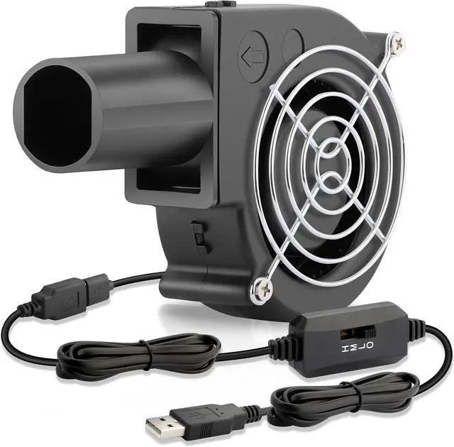 Main image of USB Blower Fan 97mm x 33mm 5V Cooling DC Brushless Centrifugal Fan with Tube 3 Speed for Electronics Computer 3D Printer Receiver Cabinet