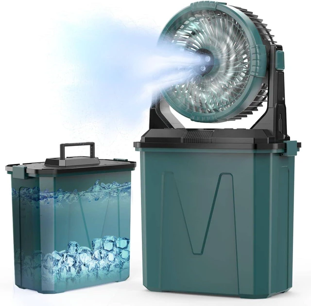 Main image of Portable Misting Fan with Rechargeable Battery,4-Speed Adjustable,9L Water Tank,20000mAh USB Charging,Quiet Operation, Ideal for Outdoor,Camping,Fishing,Travel,and Home Use