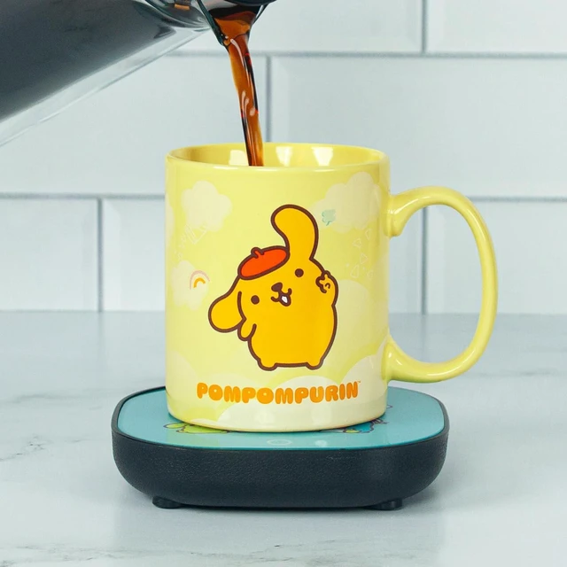 Alt view image 2 of 7 - Uncanny Brands Hello Kitty and Friends Pompompurin Mug Warmer with Mug Keeps Your Favorite Beverage Warm - Auto Shut On/Off