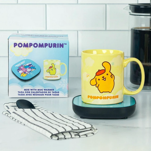 Alt view image 5 of 7 - Uncanny Brands Hello Kitty and Friends Pompompurin Mug Warmer with Mug Keeps Your Favorite Beverage Warm - Auto Shut On/Off