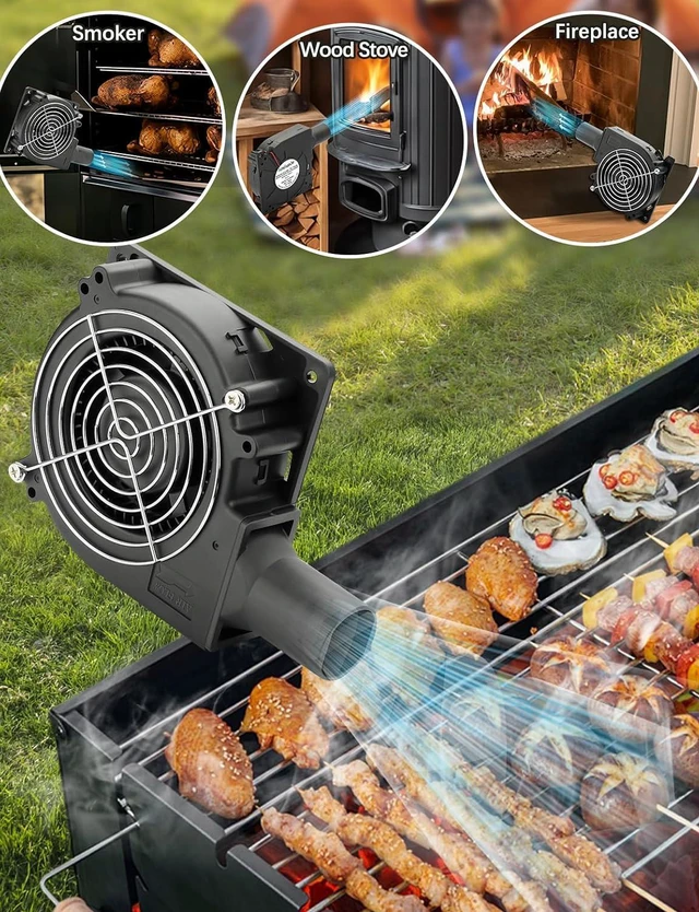 Alt view image 2 of 7 - 5V USB Cooling Blower Fan with Speed Control 120mm x 32mm DC Brushless Centrifugal Fan for Receiver DVR Xbox Modem AV Cabinet