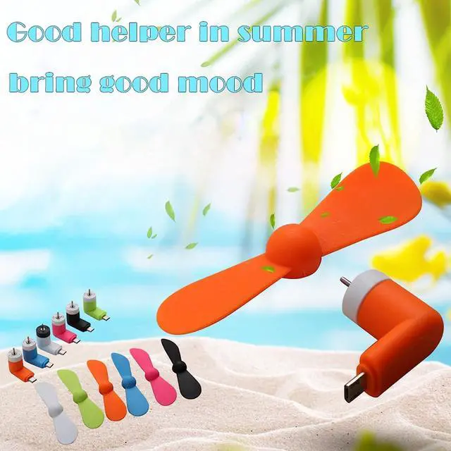 Alt view image 3 of 7 - 6 Pack Type USB C Mini Phone Fan for Samsung Galaxy S24+ S24 S23+ S23 S22 S21 S20 S20+ S10 S9,Note 20 9 8,A54 A35 A25 A24 A23 A15 A14 A12, for OnePlus 11 10 N20 N30 N100