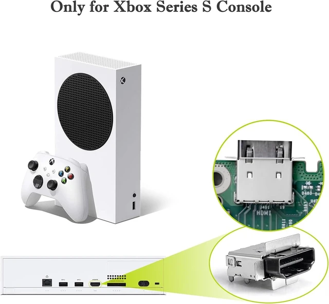 Alt view image 2 of 5 - 4 Pack HDMI Port Replacement for Xbox Series S Console, Display Socket Jack Connector Repair for XSS Console, M1097399-Original OEM Quality