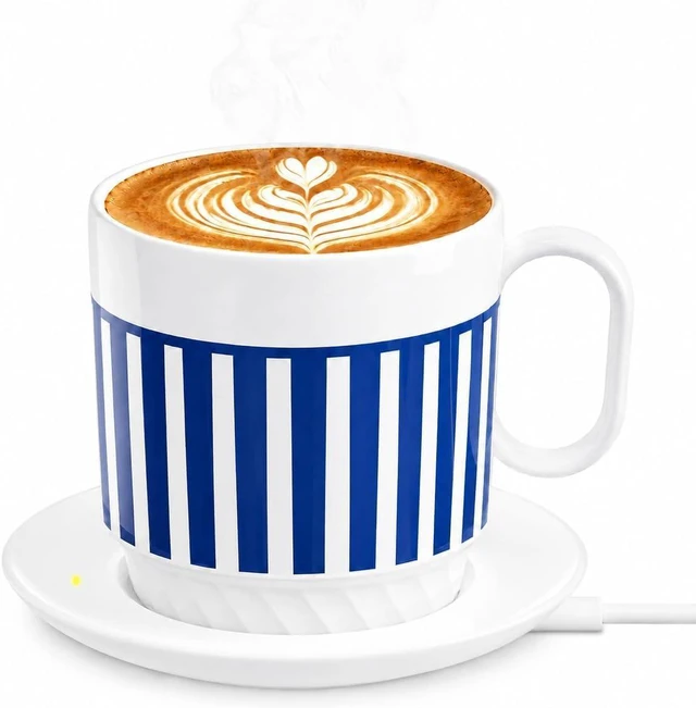 Main image of MiaoLab Intelligent Induction Heating Coffee Mug Warmer, Zero-Adjustment Constant Warmth, Smart FOD Detection & Cool-Touch Base, Safe for Home Office