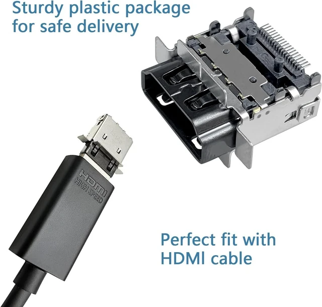 Alt view image 3 of 5 - 4 Pack HDMI Port Replacement for Xbox Series S Console, Display Socket Jack Connector Repair for XSS Console, M1097399-Original OEM Quality