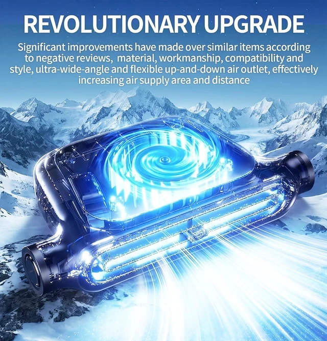 Alt view image 3 of 6 - Car Seat Fan for Driver & Backseat - 2026 Upgraded Mini Portable USB Back Cooling Fan Kids Baby Quiet headrest Neck Fan Accessories with 3 Adjustable Wind Speeds for Almost Vehicle Jeep Van RV Truck