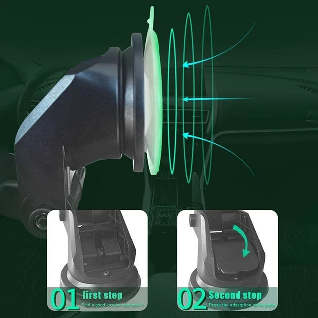 Alt view image 7 of 7 - Freshwater USB Car Fan with Suction Cup, Rechargeable Wall Fan, Portable Electric Fan, 360 Degree Rotation, Black, Super Suction