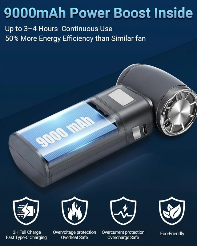 Alt view image 5 of 7 - 120KRPM Rechargeable Cordless Compressed Air Duster, Portable Electric Air Blower with 6 Adjustable Speeds & Turbo Fan, for Electronics PC Keyboard Car Outdoor Dust Cleaning & Snow Blowing