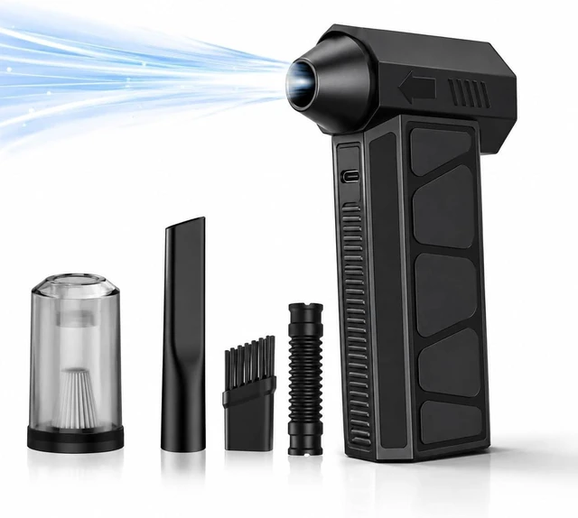 Alt view image 2 of 7 - Electric Air Duster Compressed Air Duster, 130000 RPM Cordless Blower