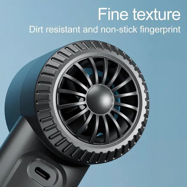 Alt view image 4 of 7 - Turbo Portable Handheld Fan, Speed(1-100) Adjustable Mini Portable Fan, 4000mAh Battery Rechargeable Personal Mini Fan, Small Handheld Fan with Digital Display for Travel, for Men, Black