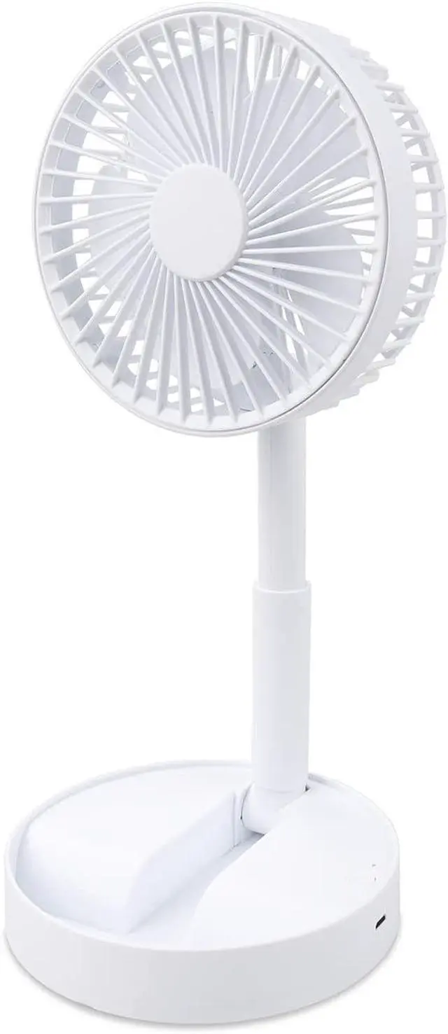 Main image of Northern Chill Foldable and Adjustable Fan, for Desks, Floor, and Bedsides, USB and Battery Operated Fan with 2 Speeds, Super Quiet, and Adjustable, Compact and Lightweight for All Occasions (White)