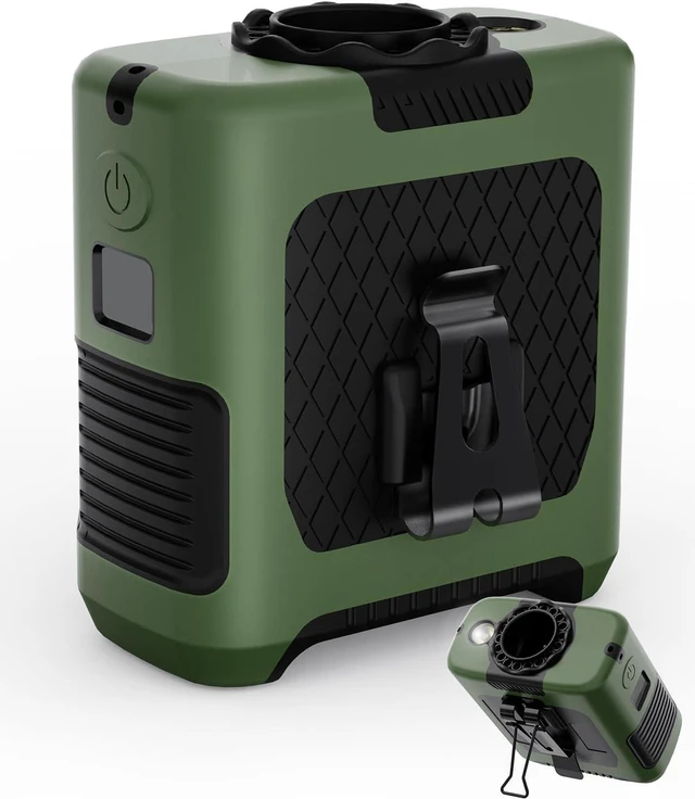 Main image of Portable Waist Fan, Shirt Fan Rechargeable with 5 Speeds Adjustable & LED light, Cooling Personal Wearable Fan with 10000mAh Battery, Wearable Belt for Farm Work Outdoor Hiking