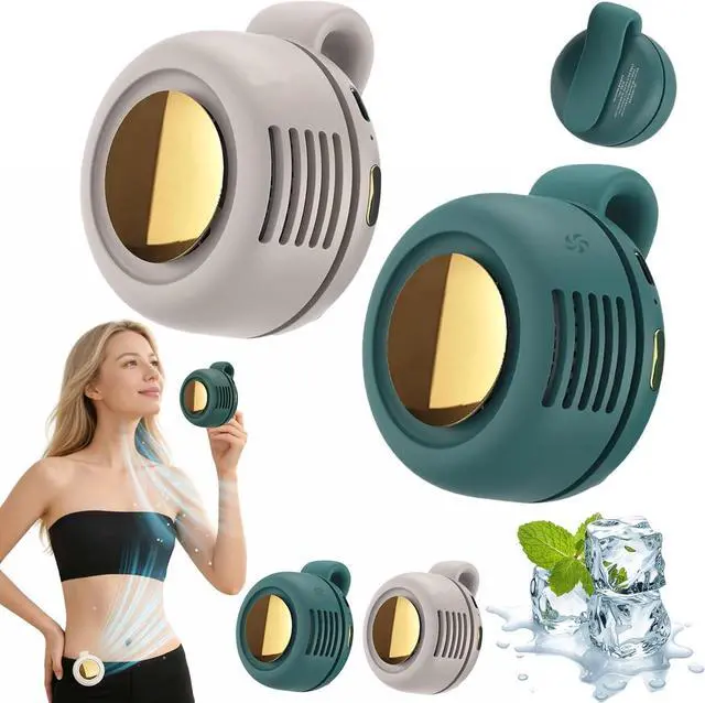 Main image of 2026 New Portable Silent Mini Bladeless Electric Fan, Portable Small Clip On Fan, Rechargeable Adjustable 3-Speed Suspended Whirlwind Fans for Outdoor & Travel & Office, Travel Accessories