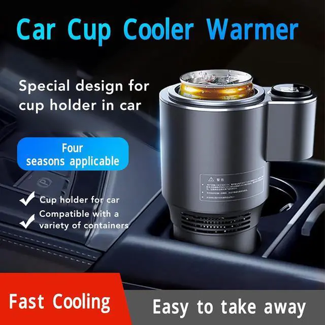 Alt view image 2 of 7 - Car Cup Cooler Warmer Smart Car Cup Mug Holder, 2 in 1 Smart Quick Heating Cooling Car Beverage Cup, Car Tumbler Holder for Coffee Baby Bottles Tea Drinks