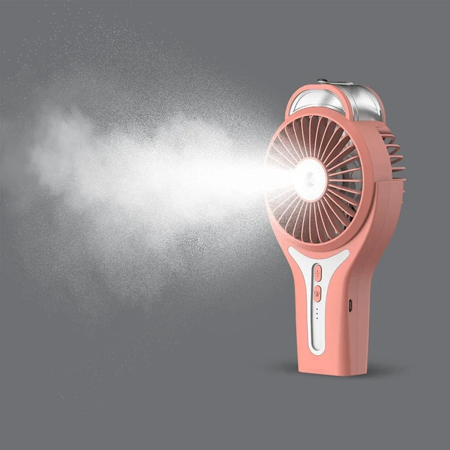 Alt view image 2 of 7 - Sunneday 80019CB Misting Fan, Coral Bell