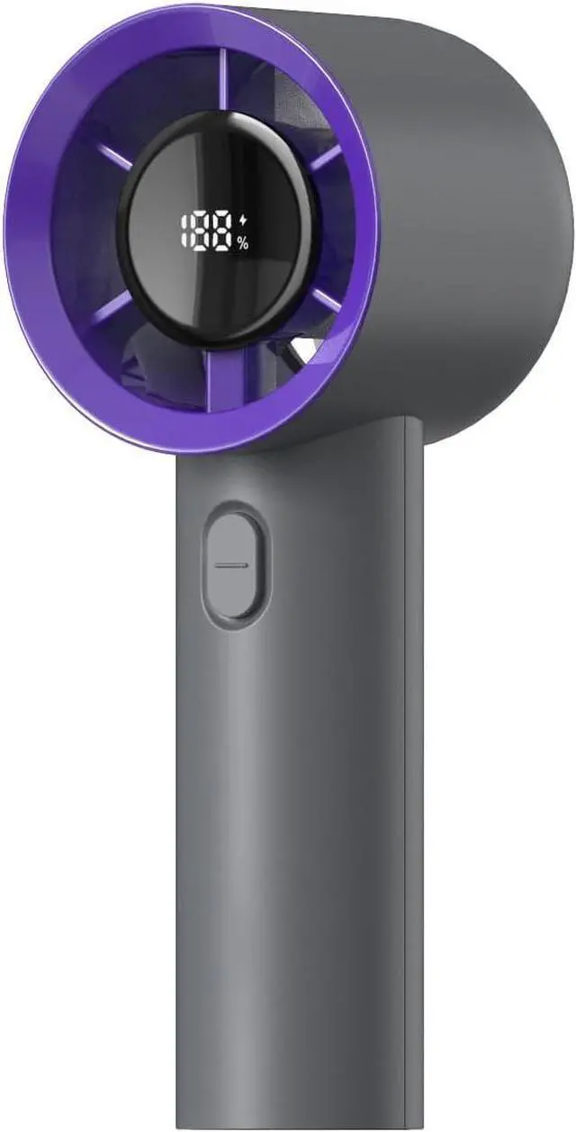 Main image of Handheld Portable Fan, Ice Cooling Fan, High Speed, Rechargeable, 2000mAh,4H Max, LED Display, for Travel, Gift