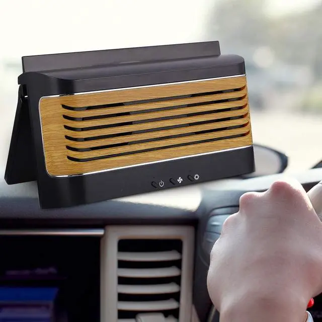 Alt view image 2 of 7 - Garneck Solar Car Exhaust Fan Usb Charging Dual Mode for Car Cooling and Mobile Phone Charging