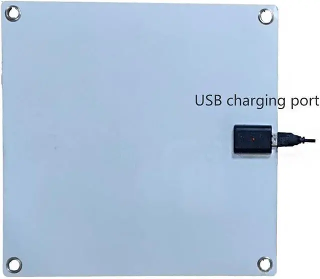 Alt view image 4 of 7 - Riloer 10W Solar Fan USB Charging Cooling Ventilation Portable Car Cooling Fan For Greenhouse Chicken House Camping Black