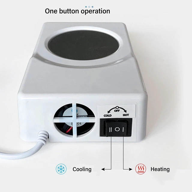 Alt view image 6 of 7 - Dual Use Beverage Warmer Cooler, Portable Cup Warmer, Quick Electric Coffee Tea Beverage Cans Cooler and Warmer for Home Car Office