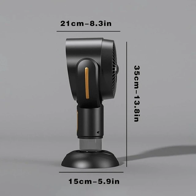 Alt view image 7 of 7 - Purifier Fan,Removable and Washable Filter, Smoke Fan for Indoors,for Indoor BBQ,Hot Pot,(,Charging Model)