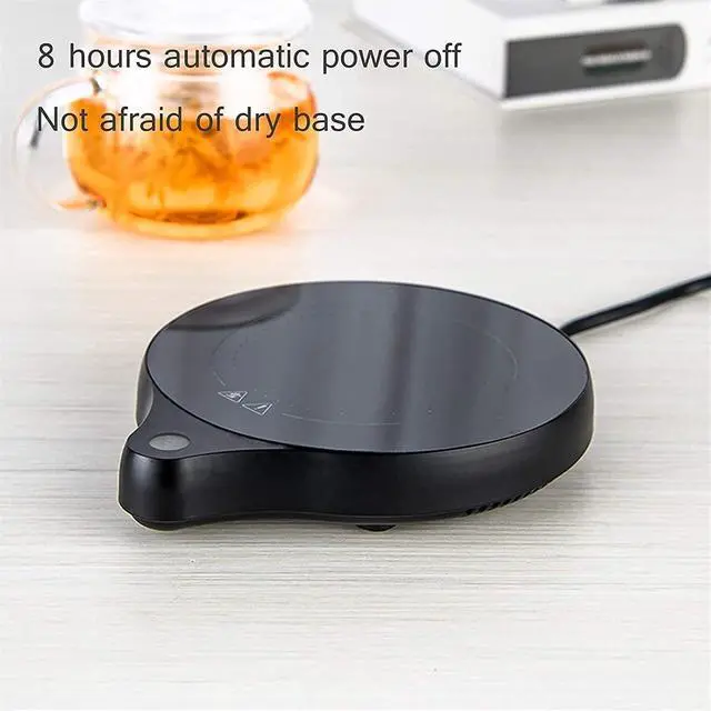 Alt view image 2 of 6 - Smart Coffee Warmer Insulation Heating Coaster Automatic Thermostat Beverage Warmer Auto On/Off Gravity-Induction Mug Warmer for Home and Office Desk Use Red