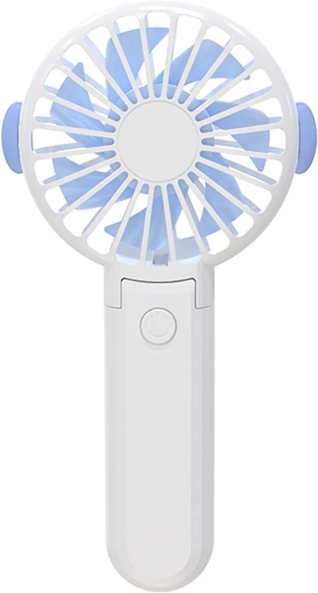 Main image of Silent Mini Fan USB Rechargeable 92° Foldable Battery Operated(White)