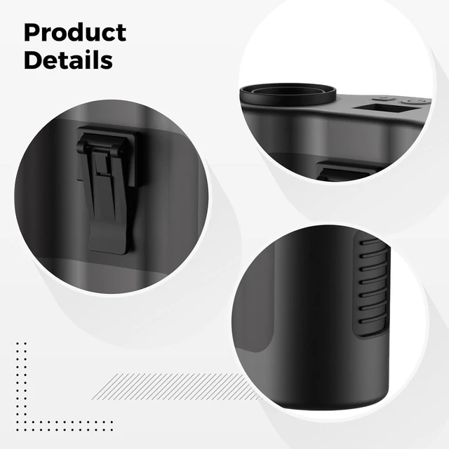 Alt view image 4 of 5 - Portable Waist Fan, 5-Speed Clip On With Dual Motors,Rechargeable