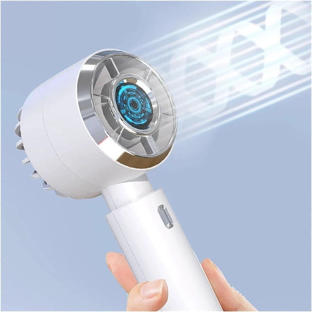 Alt view image 6 of 6 - USB Fan Mini Desk Portable 40° Adjustable Cooling With Strong Wind(Blue)