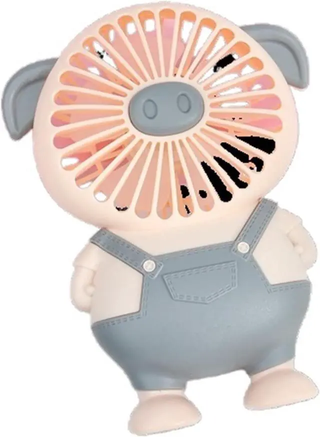 Main image of Mini Fan Cute With Light Charging Small Student Dormitory Office Usb(Grey)