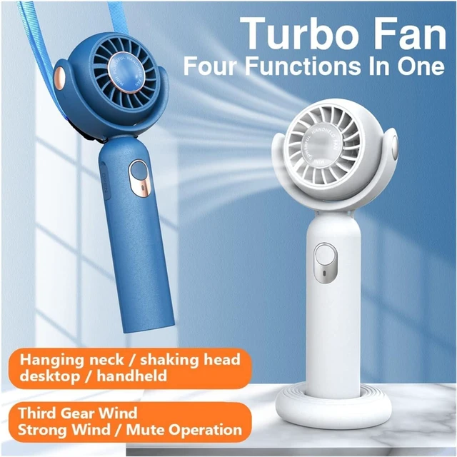 Alt view image 4 of 6 - Portable Fan Handheld, Mini Handheld Fan USB-C Rechargeable Quiet Strong Wind Multicolor