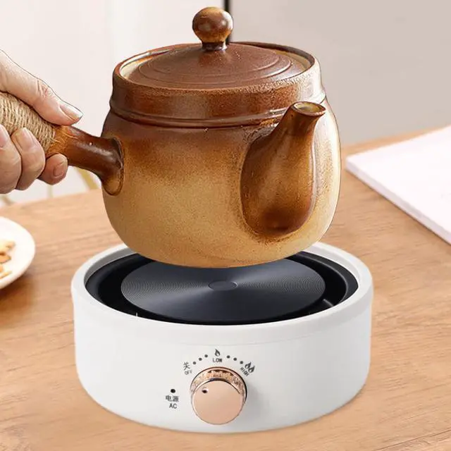 Alt view image 2 of 7 - Electric Stove Ceramic Coffee Heater US Adapter Multipurpose Compact Moka Pot Heating Base Hot Plate for Camping Car Tea Room