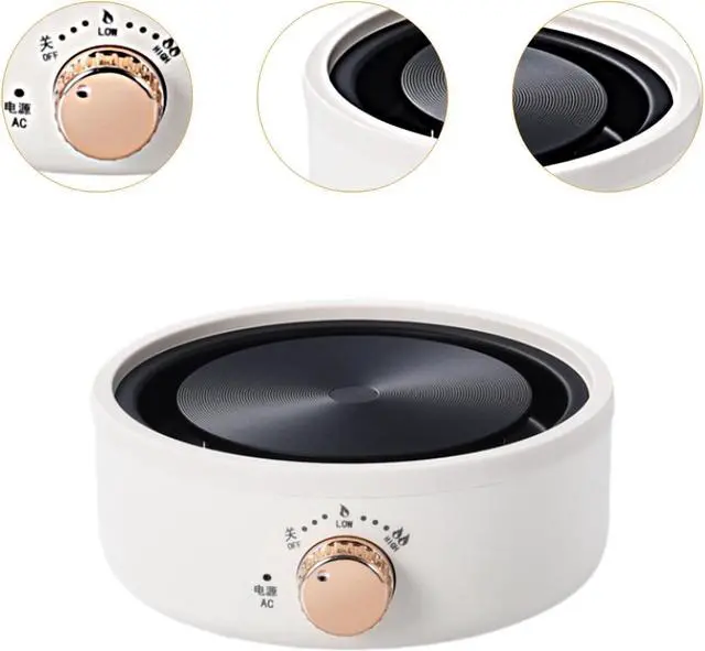 Alt view image 5 of 7 - Electric Stove Ceramic Coffee Heater US Adapter Multipurpose Compact Moka Pot Heating Base Hot Plate for Camping Car Tea Room