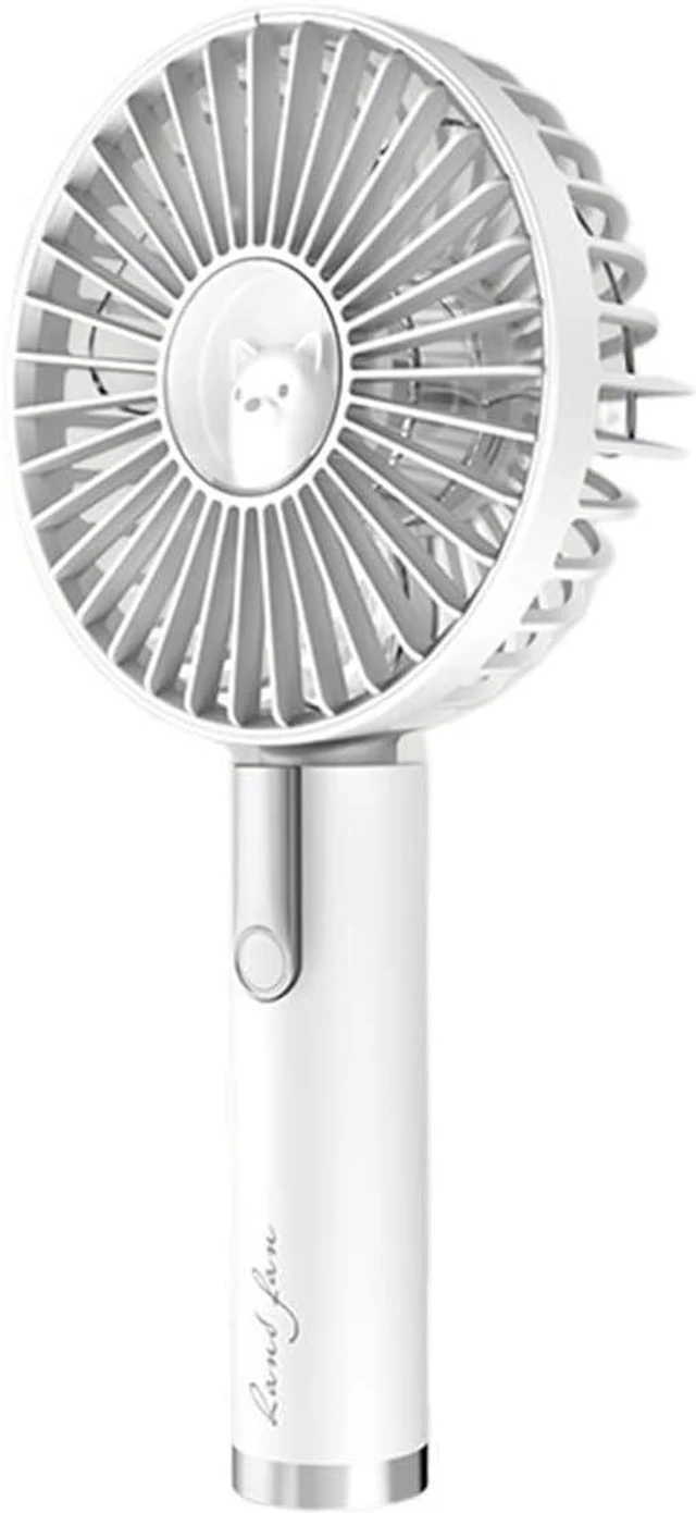 Main image of Handheld Fan USB Rechargeable Battery Adjustable Three-block Wind Speed(New White)