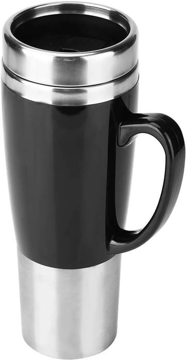 Alt view image 6 of 7 - Travel Friendly Car Electric Cup, 12V 24V Stainless Steel Heating Mug for Coffee and Tea, Ideal for Winter Travel and Car Usage, Black (12V),Other Cosmetics and Supplies