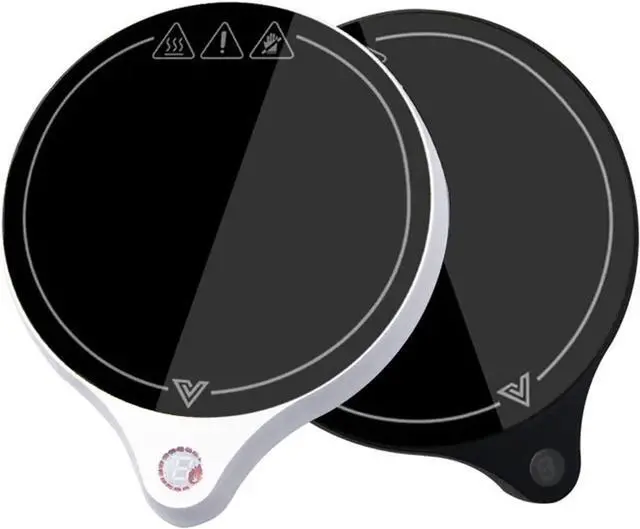 Alt view image 3 of 7 - Mug Warmer 200W Cup Heater Mug Warmer 100C Hot Tea Makers Warmer Coaster 5 Gear Cup Heaters Coffee Milk Tea Heating Pad (Color : 110V Black)