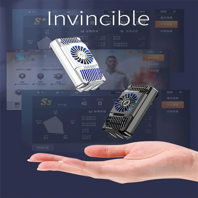 Alt view image 4 of 4 - Portable Smart Phone Cooler Gamer Mobile Fan Cooling Pad Universal Cell Smartphone With Game