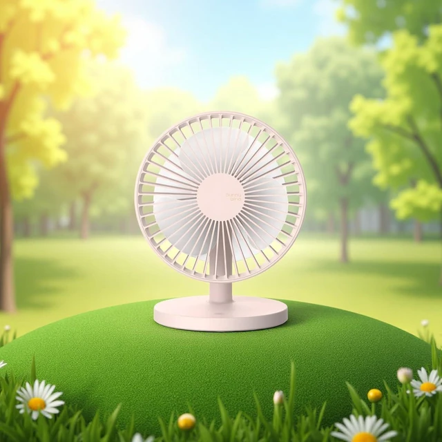 Alt view image 4 of 7 - Rechargeable Desktop Fan, Mini Portable With Usb Charging, Plastic