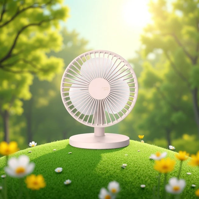Alt view image 6 of 7 - Rechargeable Desktop Fan, Mini Portable With Usb Charging, Plastic