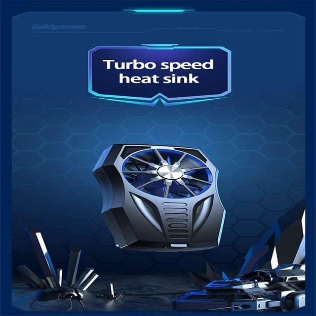 Alt view image 2 of 5 - Universal Mobile Phone Radiator Game Cooling Artifact Portable Fan Holder Heat Sink