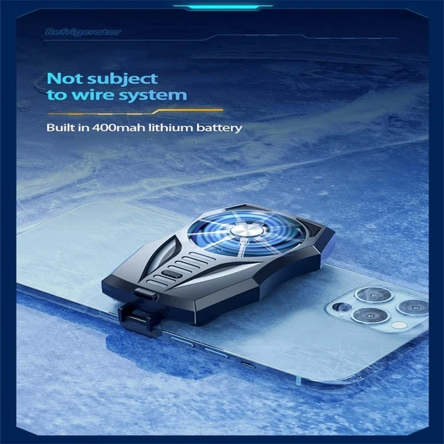 Alt view image 5 of 5 - Universal Mobile Phone Radiator Game Cooling Artifact Portable Fan Holder Heat Sink