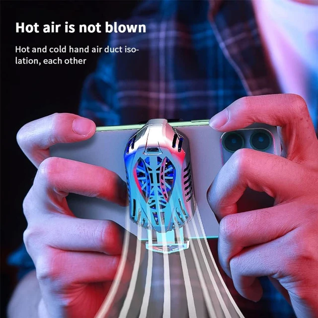 Alt view image 2 of 5 - Mobile Phone Radiator For Universal Cooler Game Cooling Controller Portable Fan Holder Heat Sink