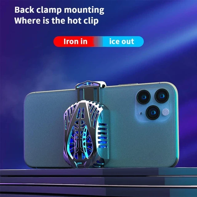 Alt view image 5 of 5 - Mobile Phone Radiator For Universal Cooler Game Cooling Controller Portable Fan Holder Heat Sink