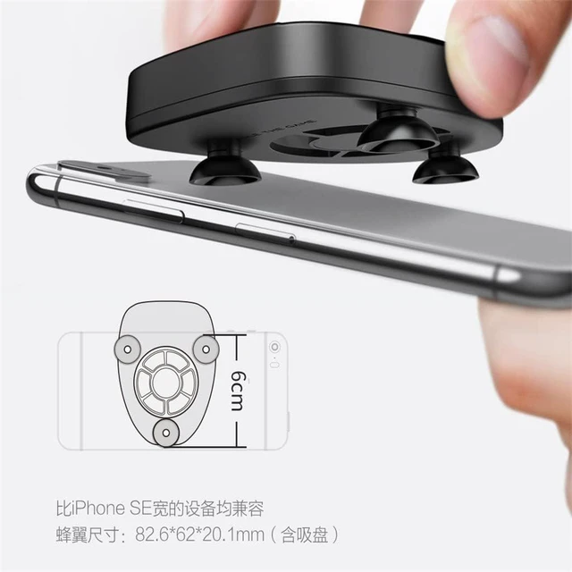 Alt view image 3 of 5 - Mobile Phone Cooler 3-Level Heat Sink Cooling Fan With Backlight For