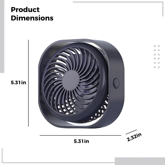 Alt view image 2 of 5 - Usb Rechargeable Fan 4 Pack, Desktop Portable With 3-Speed