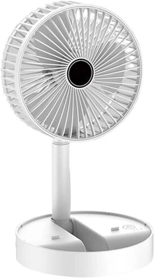 Main image of Foldable Fan Portable Silencioso USB Rechargeable Gear Table Desk(Z1 White Charging)