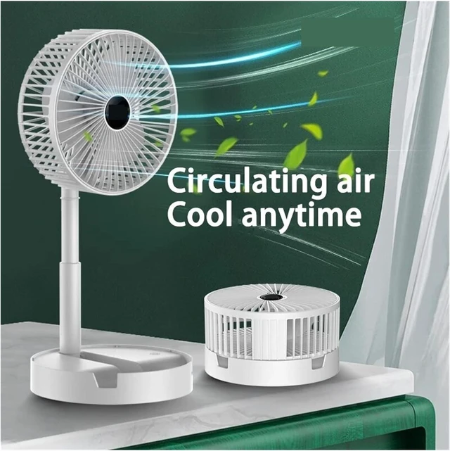 Alt view image 4 of 4 - Foldable Fan Portable Silencioso USB Rechargeable Gear Table Desk(Z1 White Charging)