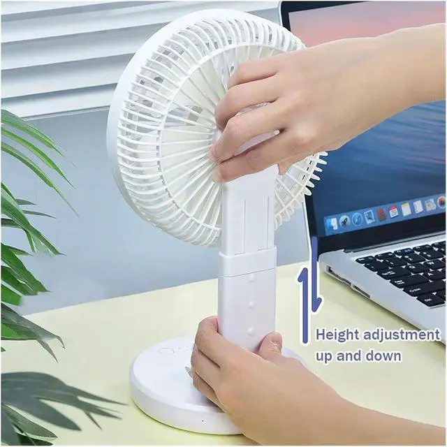 Alt view image 5 of 7 - Desktop Wall Mounted 2 In 1 Electric Fan Portable 6 Inch Summer(Plug in)