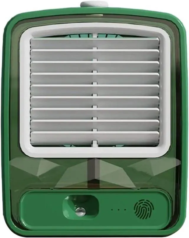 Main image of Small Desk Fan,LED Night Light,USB Rechargeable Water Misting