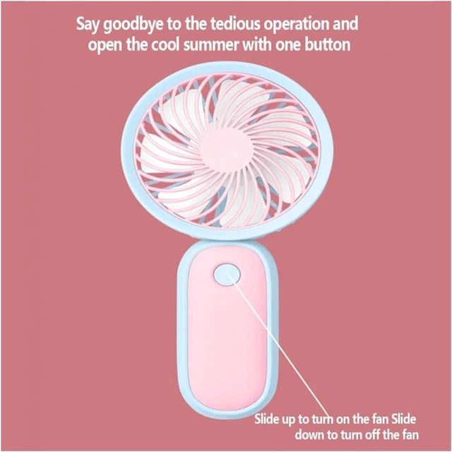 Alt view image 3 of 7 - Handheld Pocket Fans USB Charging Lazy Fan Desktop Mini Portable(3)